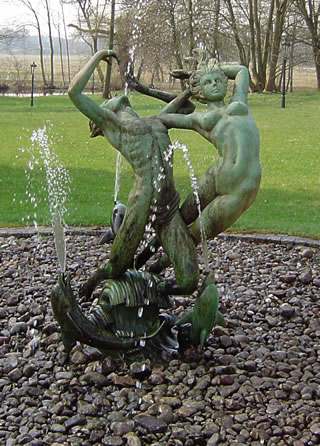 Brunnenfigur in Schorsow