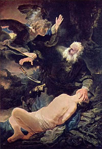 Abraham oppert Isaak