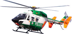 Helikopter vun de Polizei