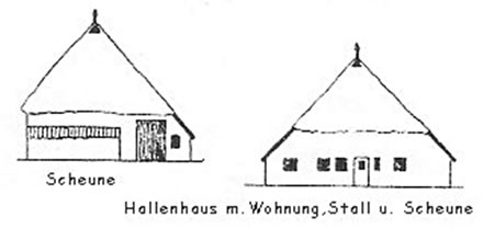 Hallenhuus mit Schüün