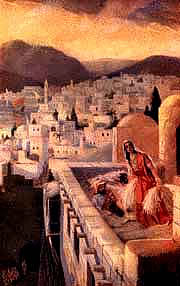 Jericho, Rahab op de Stadtmuur
