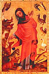 Gott schafft de Deerten. Detail vun'n Altar