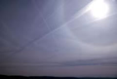 22°-Halo bi Cirrostratus-Wulken