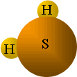 Dat Swefelwaterstoff-Molekül (Wohrschu, dat stinkt un is giftig!)